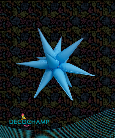 Neon Blue Starburst 26