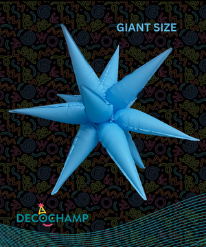 GIANT Neon Blue Starburst 60" (Single Pack)