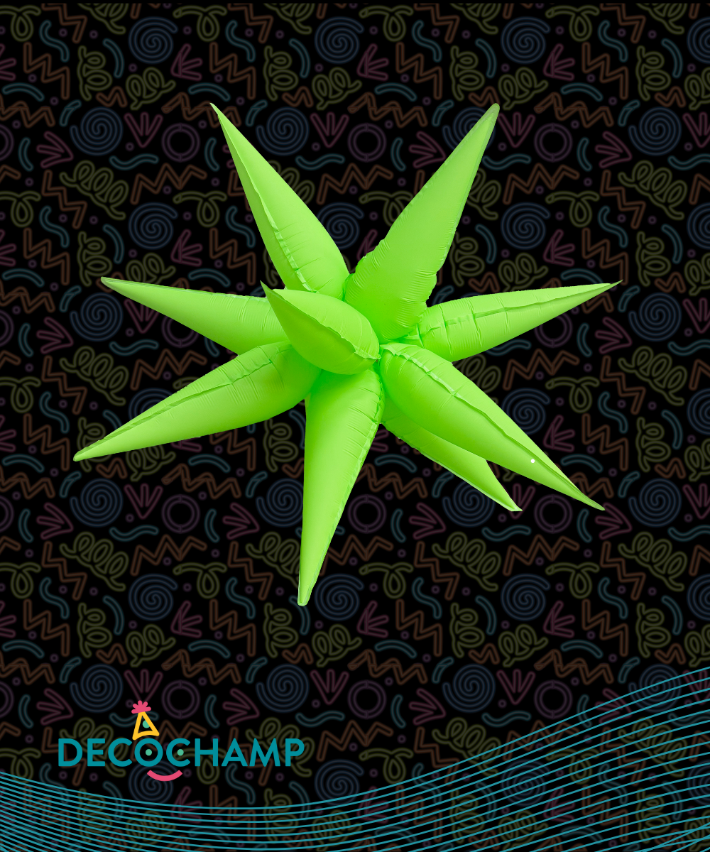 Neon Green Starburst 40" (Single Pack)