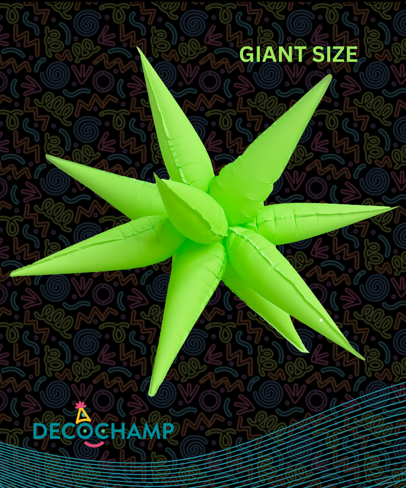 GIANT Neon Green Starburst 60" (Single Pack)