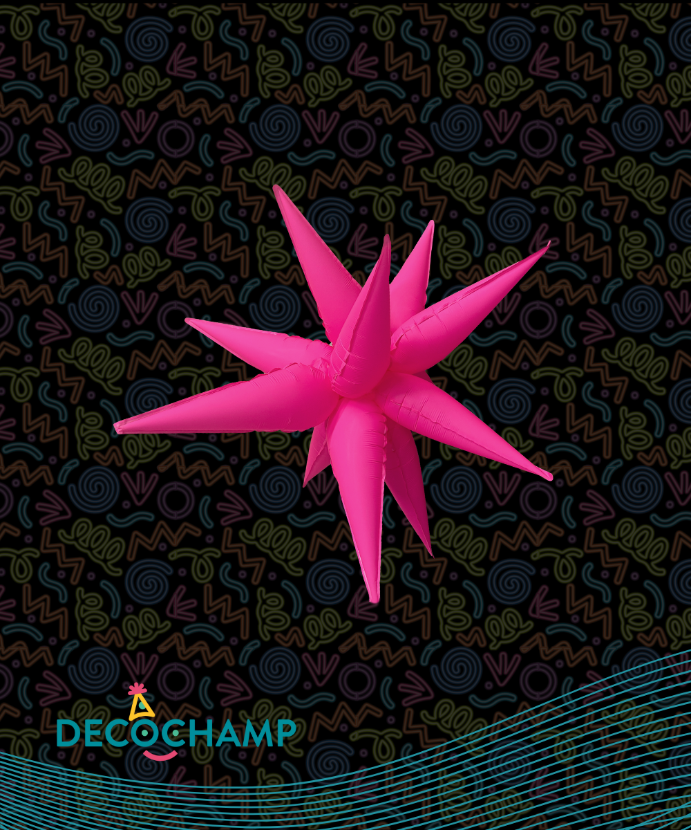 Neon Pink Starburst 26" (Single Pack))