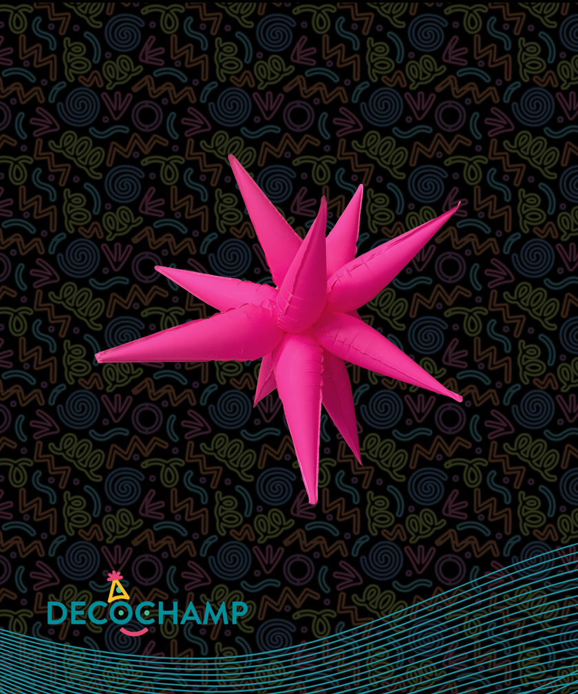 Neon Pink Starburst 26" (Single Pack))