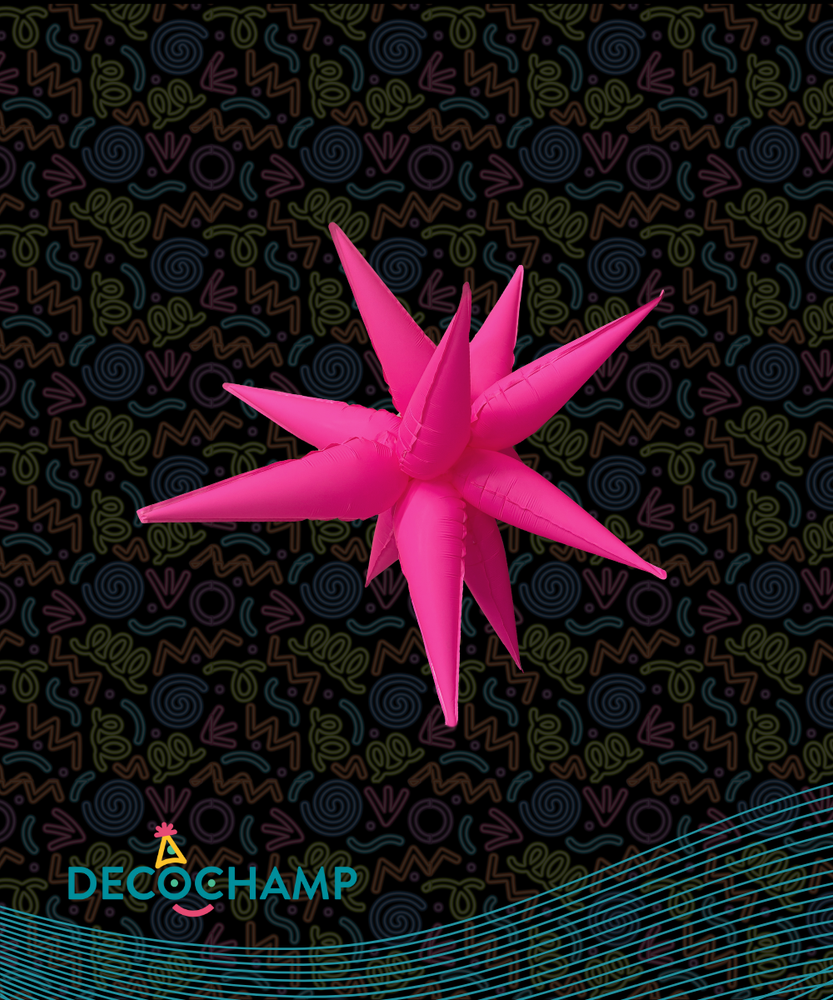 Neon Pink Starburst 26" (Single Pack))