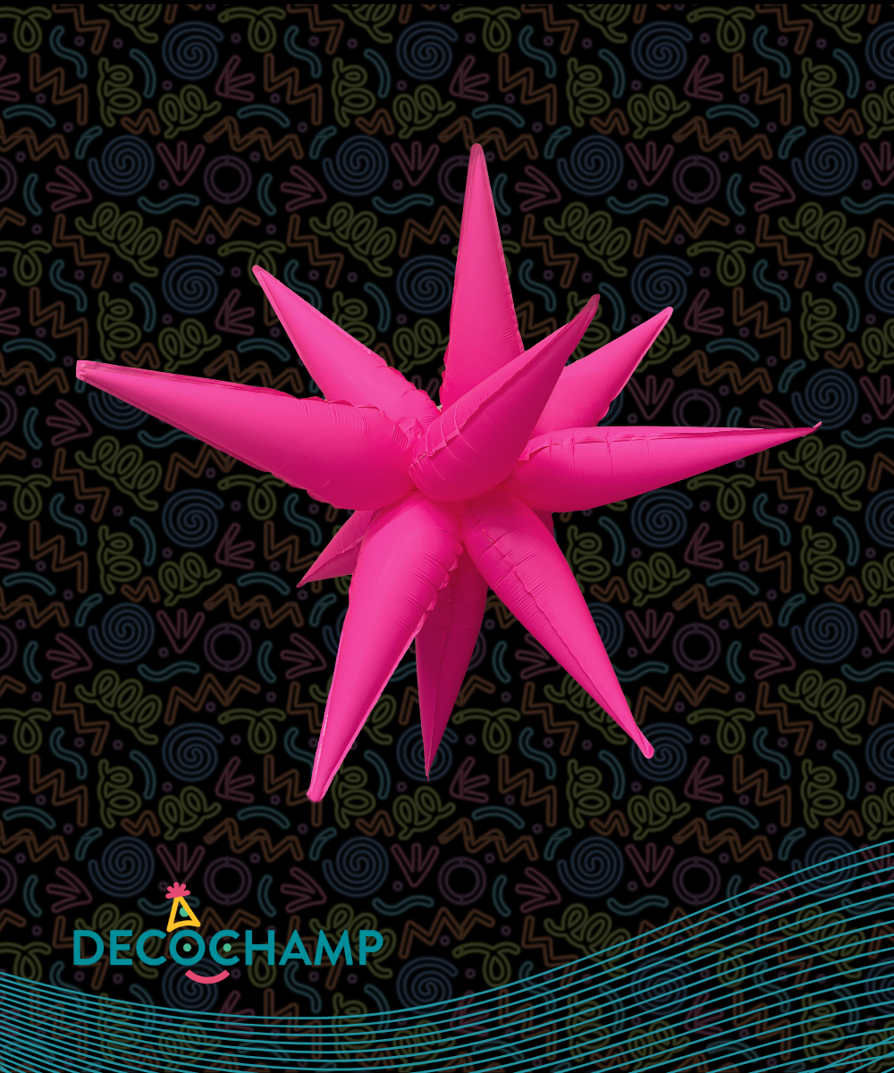 Neon Pink Starburst 40" (Single Pack)