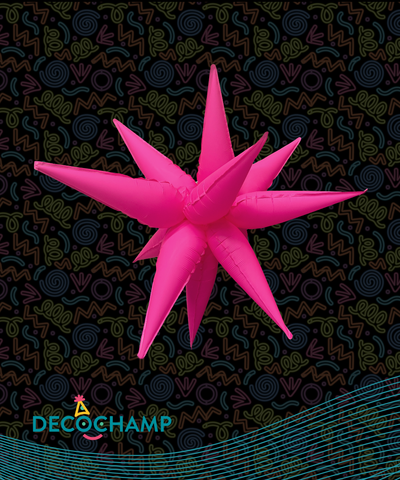 Neon Pink Starburst 40