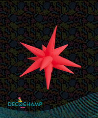 Neon Red Starburst 26