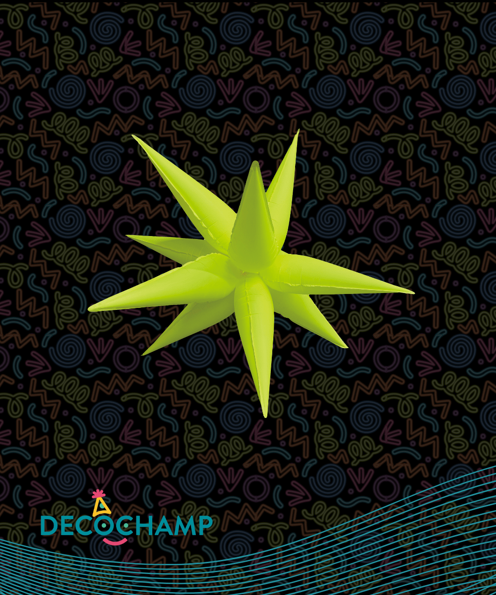 Neon Yellow Starburst 26" (Single Pack)