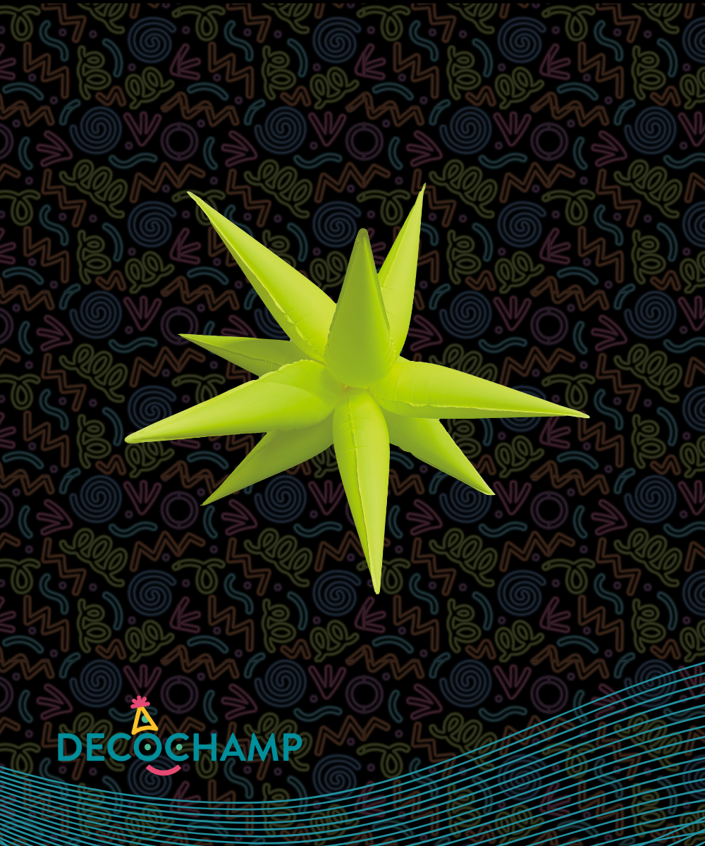 Neon Yellow Starburst 26" (Single Pack)