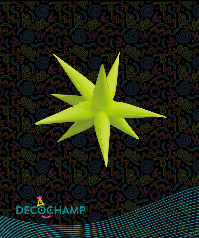 Neon Yellow Starburst 26" (Single Pack)