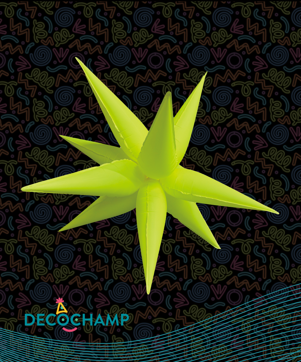 Neon Yellow Starburst 40" (Single Pack)
