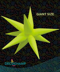 GIANT Neon Yellow Starburst 60