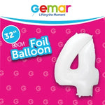 Number 4 White - 34" in