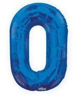 Number 0 Blue - 34" in