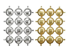 Foil Balloon Backdrop, Double-Sided Round Gold-Silver