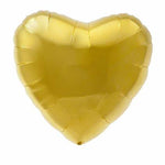 2 Heart Shaped Foil Balloon 18" in. Metallic White Gold