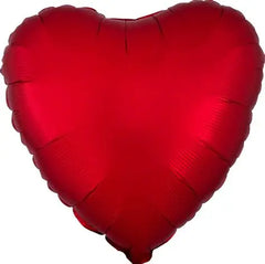 Satin Luxe Sangria Matte Heart 18