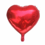 2 Heart Shaped Foil Balloon 18" in. Red