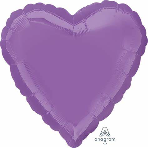 2 Satin Luxe Heart Anagram 18" (Choose Your Color)