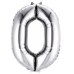 Number 0 Silver - 14" in