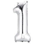Number 1 Silver - 14" in