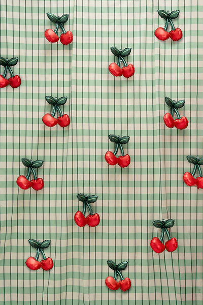 Cherries Foil Balloon 14 in. PartyDeco USA (3 pack) Air-Filled