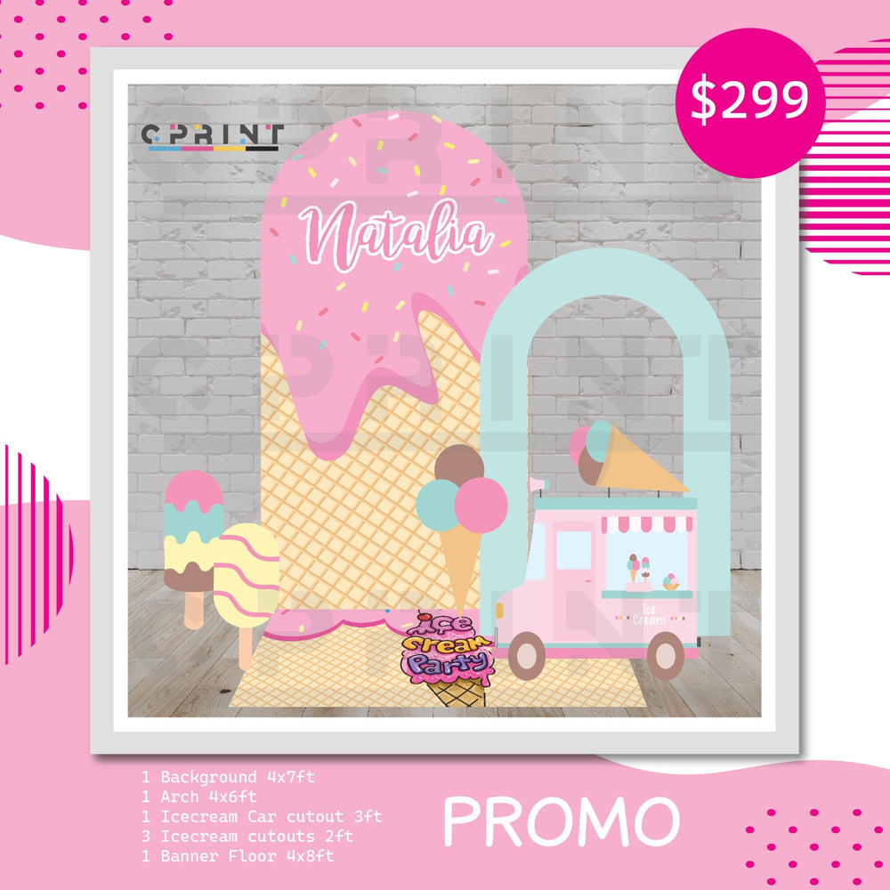 Ice Cream Themed Party Bundle Design