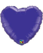 Purple Heart Shaped Foil Balloon 9" (5 Units per package)