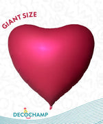 Red DecoHeart Balloons 68"