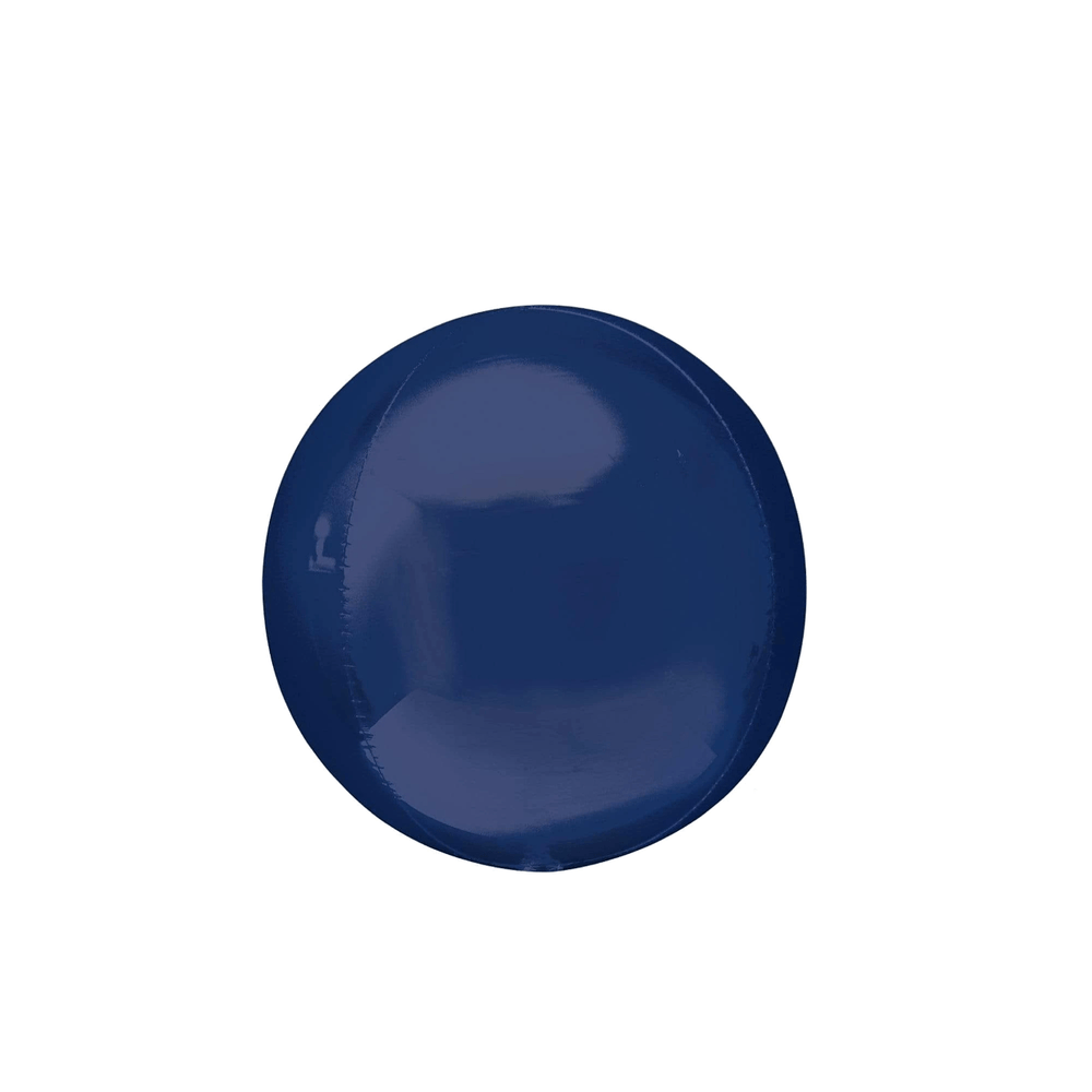 Orb Foil Balloon Spheres Size 10" Navy Blue