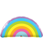 Pastel Rainbow Shaped Foil Balloon - 36" in