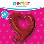 Red Link Heart Gemar Single pack 40"