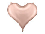 Rose Gold Party Deco Solid Heart Shaped Foil Balloons - 29 in.