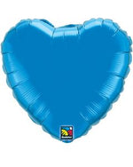 Blue Heart Shaped Foil Balloon 9
