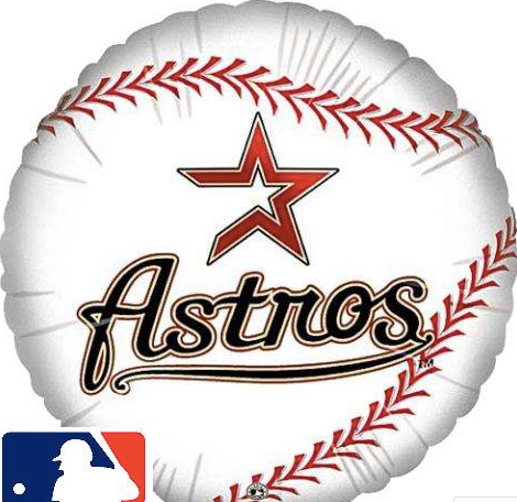18" MLB BaseBall Balloon Houston Astros