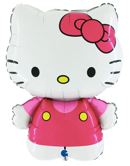 32" Hello Kitty Fuchsia Foil Balloon.