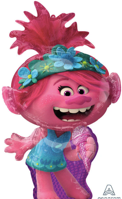 Trolls World Tour Poppy SuperShape Foil Balloon 37"