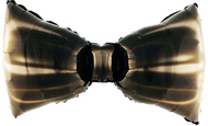 31" Black Bow Tie Movember Foil Balloon