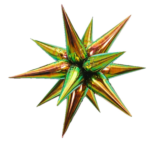 Exploding Stars Dark Iridescent FLAT 40