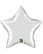 Silver Star Shaped Foil Balloon 9" (5 Units per package)