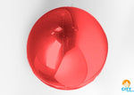 Orb Foil Balloon Spheres Size 10" Red
