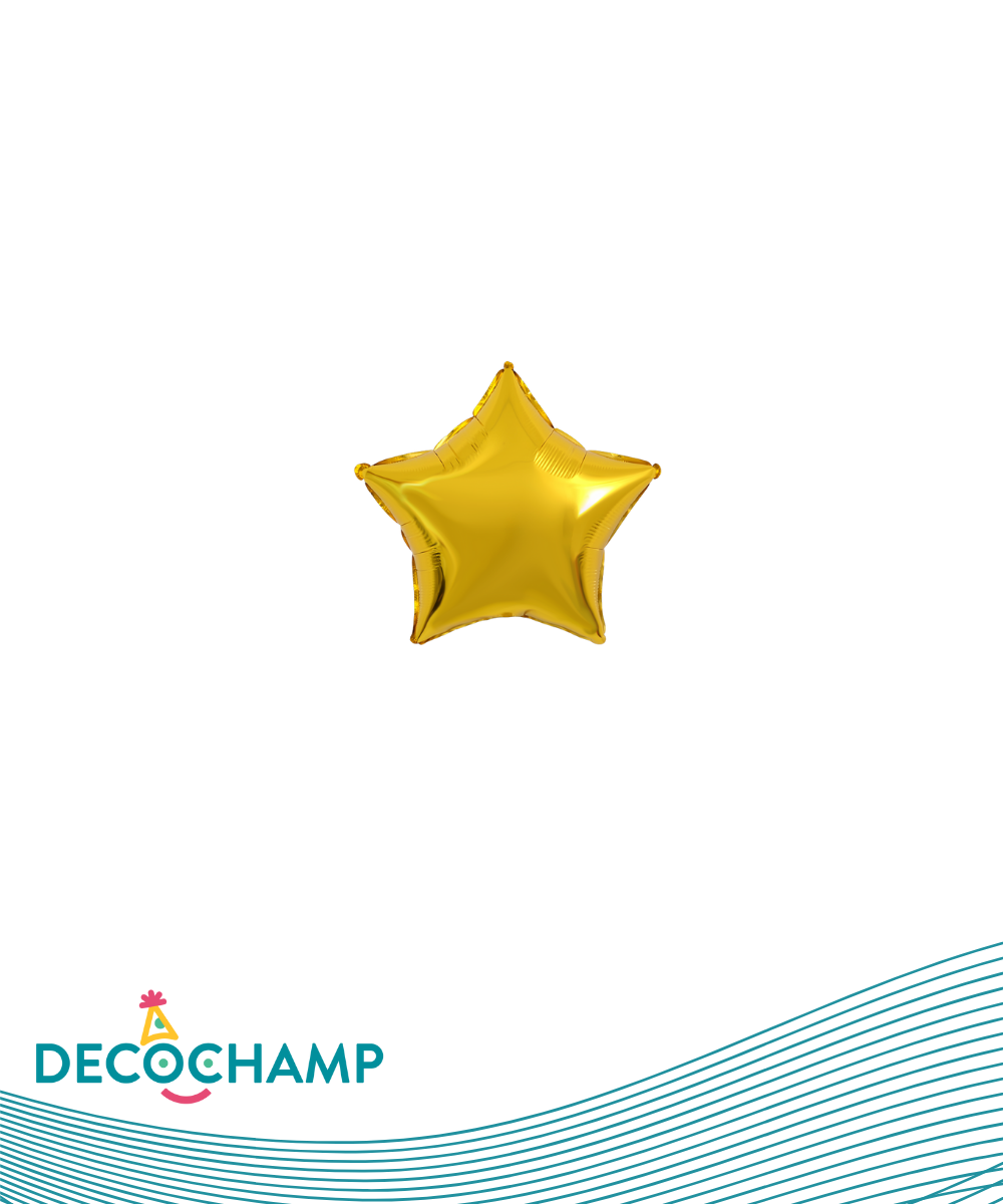 DecoStar Shape 4" Gold (5pcs per pack Self Sealing)