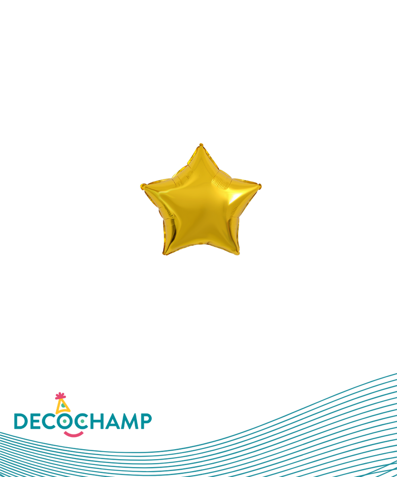 DecoStar Shape 4" Gold (5pcs per pack Self Sealing)