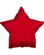 2 Star Shaped Foil Balloon 18" in each. Red