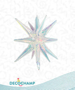 Iridescent Starburst 3D Deco champ 22"