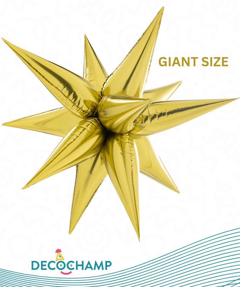 Gold Giant Starburst 3D Deco champ 60"
