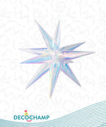 Iridescent Starburst 3D Deco champ 40"