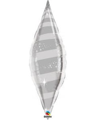 2 Taper Silver Swirl 38"