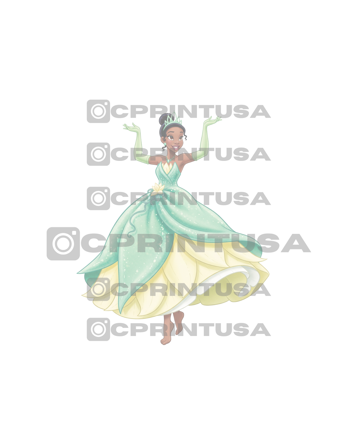 PRINCESS AND THE FROG - TIANA #3 CUT OUT