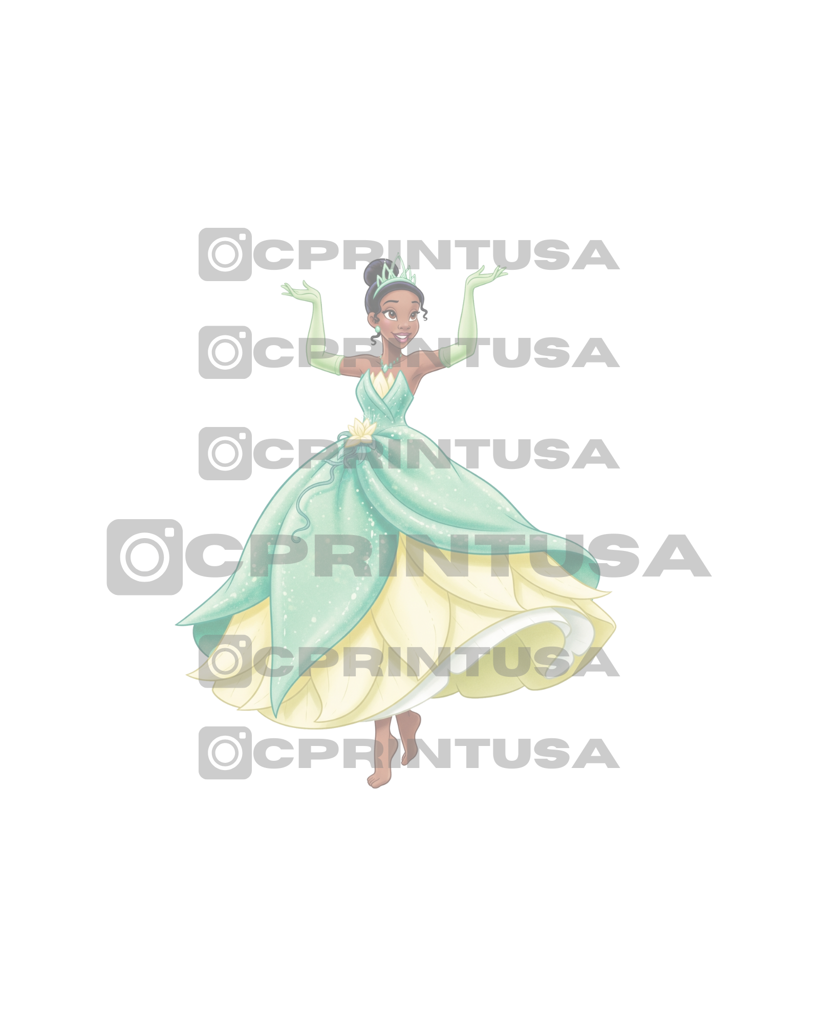 PRINCESS AND THE FROG - TIANA #3 CUT OUT
