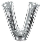 Letter V Silver- 34" in